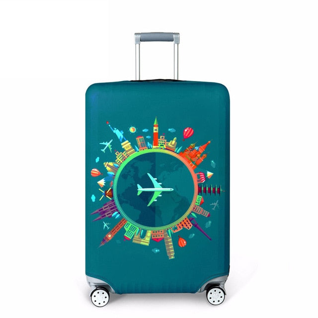 New York Paris Thicken Luggage Protective Cover 18-32inch Trolley Baggage Travel Bag Covers Elastic Protection Suitcase Case 271