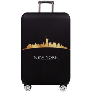 New York Paris Thicken Luggage Protective Cover 18-32inch Trolley Baggage Travel Bag Covers Elastic Protection Suitcase Case 271