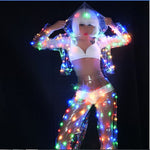 women clothes led light jacket party dance led costumes suit