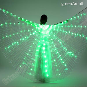 New Wings Sticks Adult Led Isis With Adjustable Belly Dance lamp Props 360 Degrees Accessories Children Open 360 Angle LED Wing